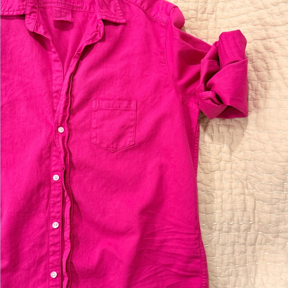 Frank & Eileen “Eileen” Magenta/Hot Pink cotton button up Shirt